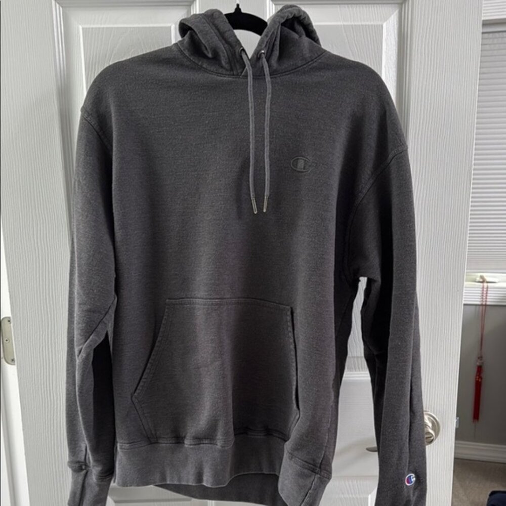 ❤️Champion Gray Sweatshirt Hoodie Casual Comfort